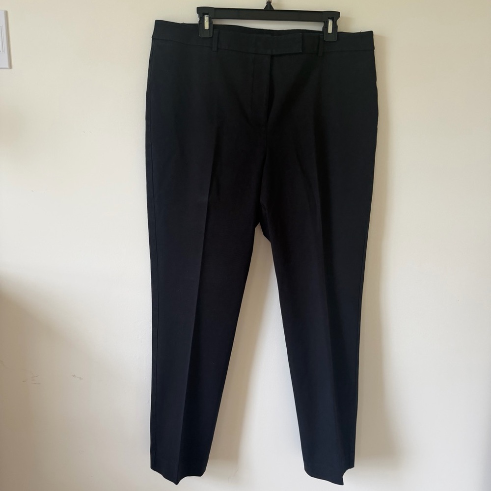 Talbots Hight Waist Straight Leg Tailored Dress Pants Black Size 16